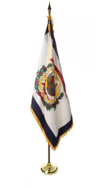 Flag Pole West Virginia Flag