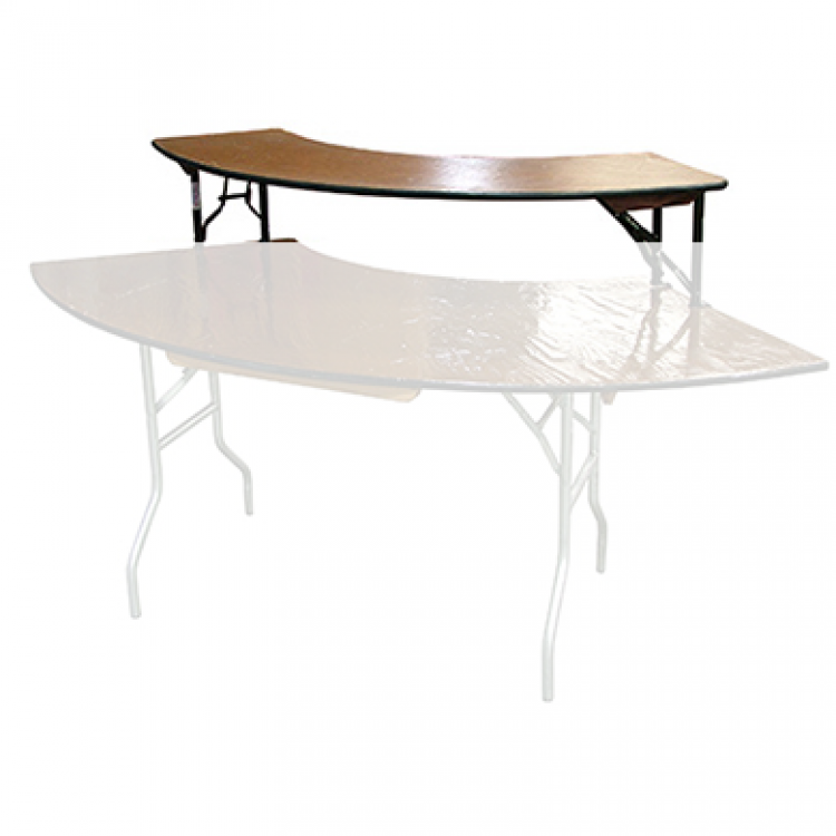Table Serpentine Bar Top Inner Wooden 3'x8'