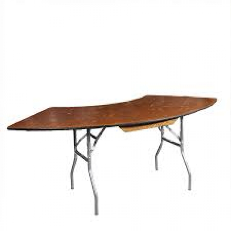Table Serpentine Wooden 3'x7'